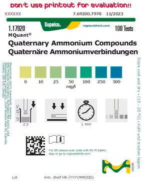 Quaternaire Ammoniumverbindingen test