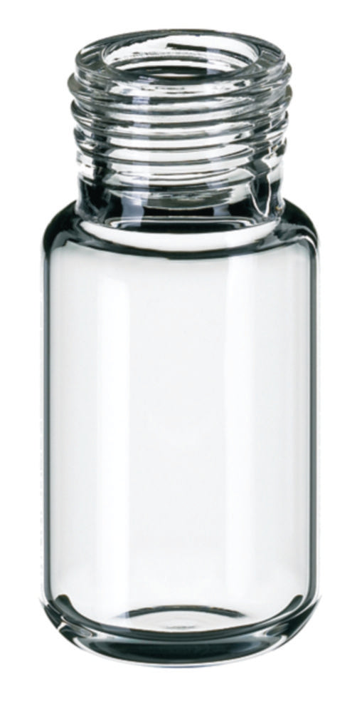 Vials, headspace, 10 ml, glas 46x22,5 mm, helder, schroefnek ND18, ronde bodem