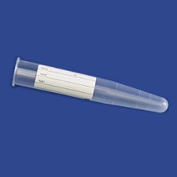 PP conische 10ml buis, label, 16x100mm