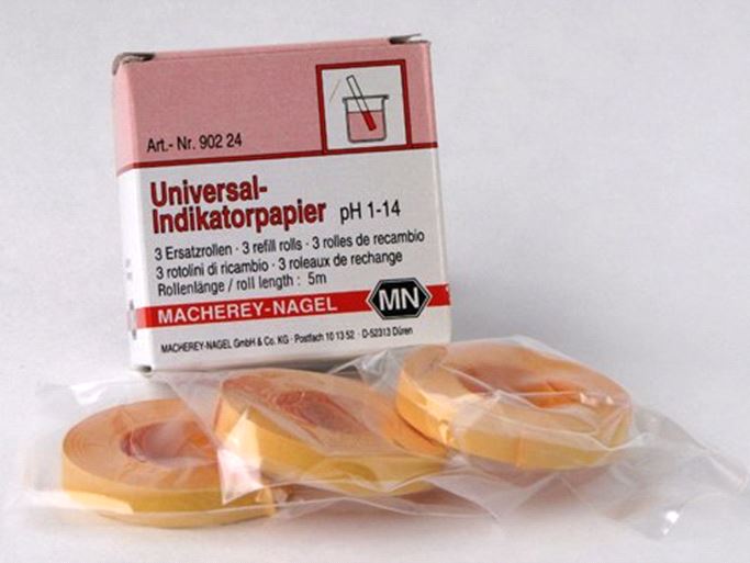 Indicatorpapier, pH 1-14, universeel, navulverpakking