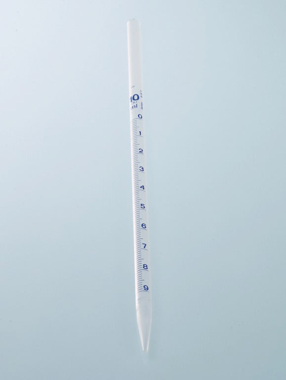 Pipet + schaal PP10ml blauw grad.