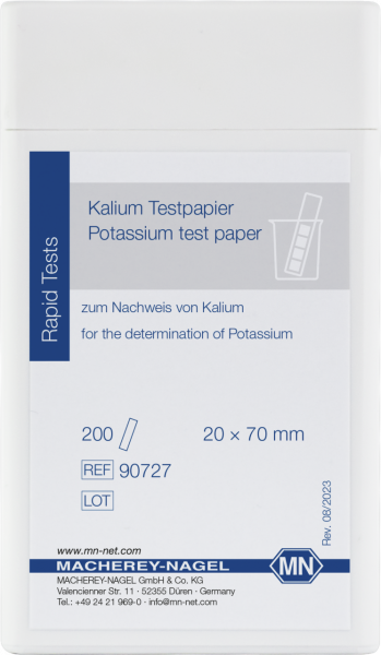 Kalium testpapier