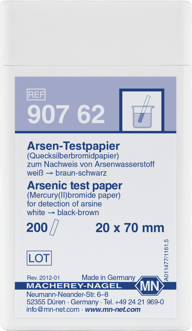 Zilverbromide-arseen testpapier - Antonides - Teststrips