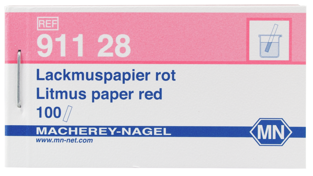 Lakmoespapier rood, 1 x 100 strookjes