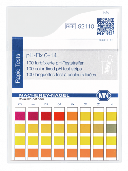 Indicatorstaafjes, pH 0-14, type Fix, 10
