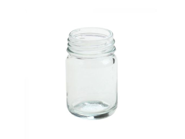 Wijdhalsfles helder glas 50 ml, DIN40 - Antonides -
