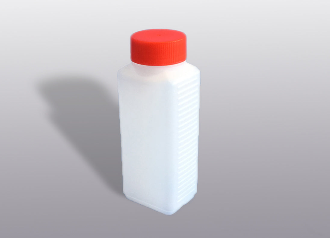 Wijdhals fles HDPE vierkant, 250 ml