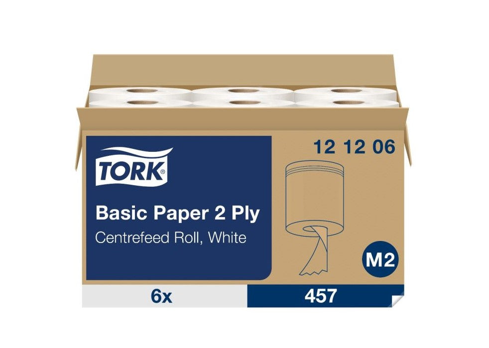 Papierrollen, 200 mm x 160 m, M2 poetspapier