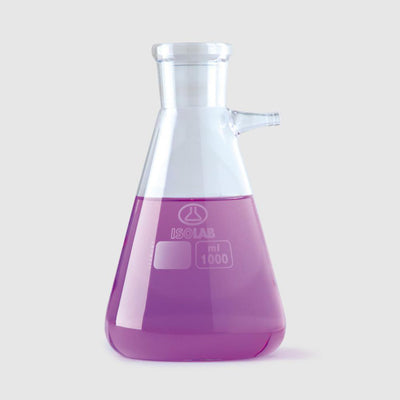 Afzuigerlenmeyer 1000 ml met tubus, boro 3.3, ISO 6556, DIN