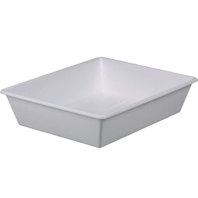 Labtray, PP wit, lengte x breedte 515x415mm, 15 liter