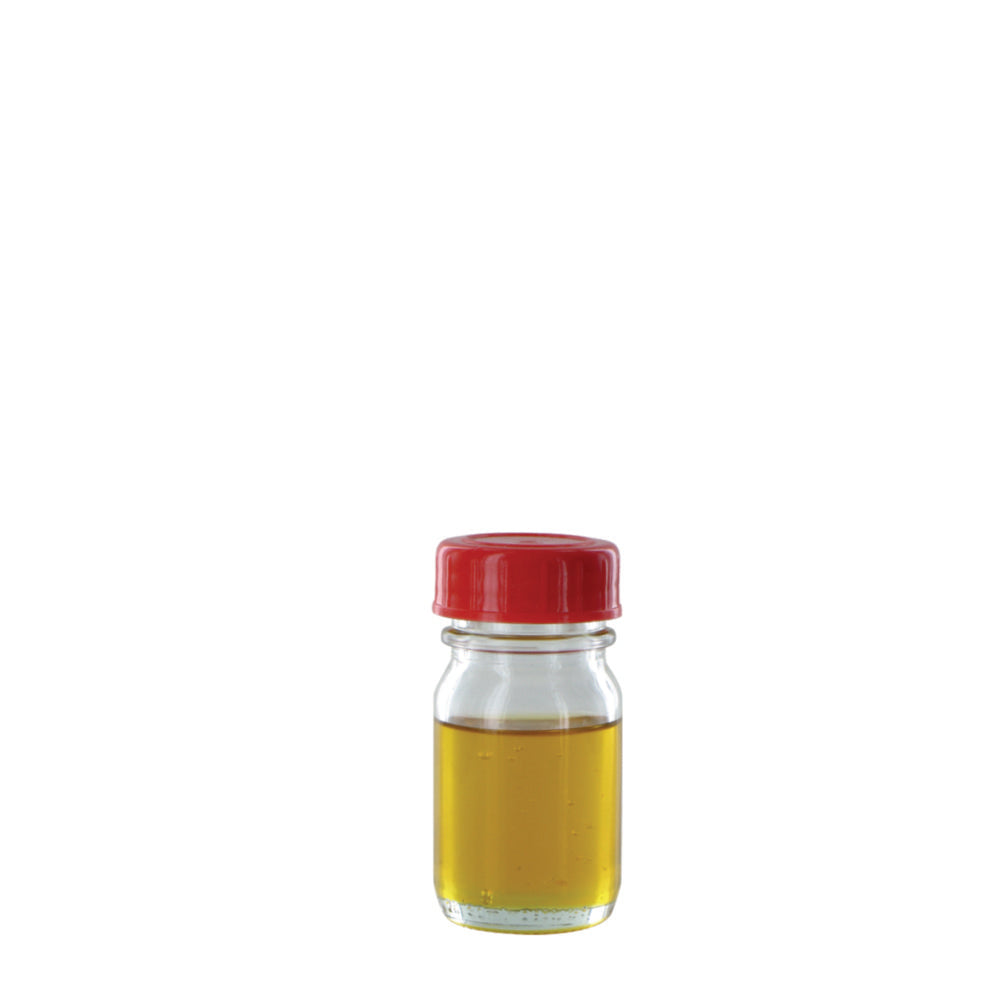 Breedhalsfles RK 30 GT, 30 ml helder glas, met sluiting en PTFE-inzetstuk, schroefdraaddiameter 32 mm