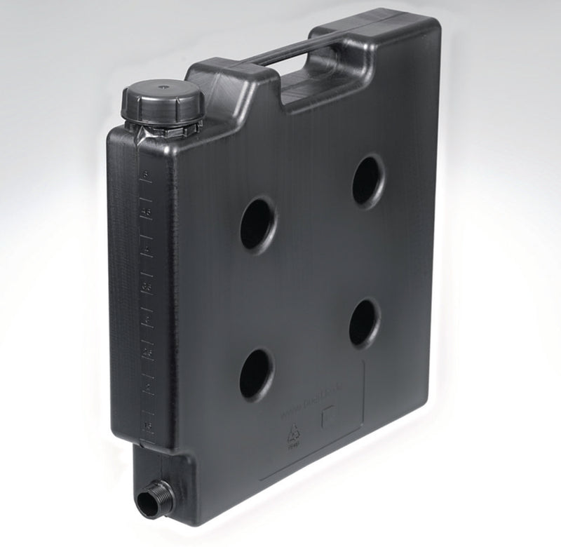 Jerrycan 5 l, HDPE, Ruimtebesparend, geleidend, met schroefaansluiting
