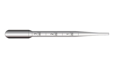 Pasteurpipetten PE 150 mm met maat verdeling