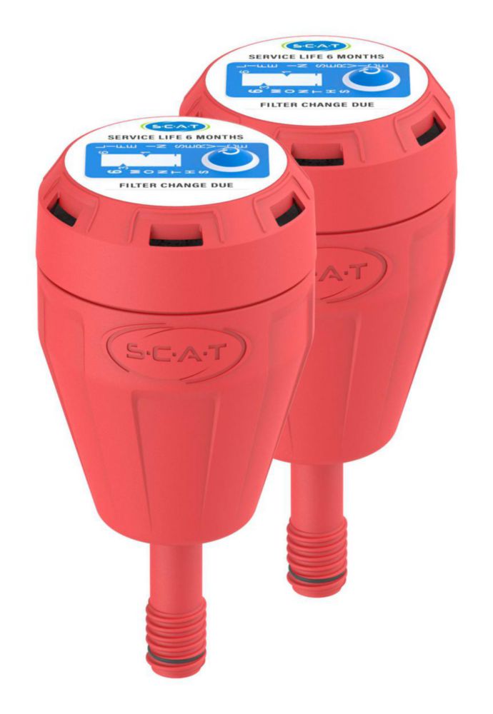 Productfoto van Koolstoffilter M, V3.0 , met spatbescherming en vervangingsindicator, service life 6 mnd, 2-pack