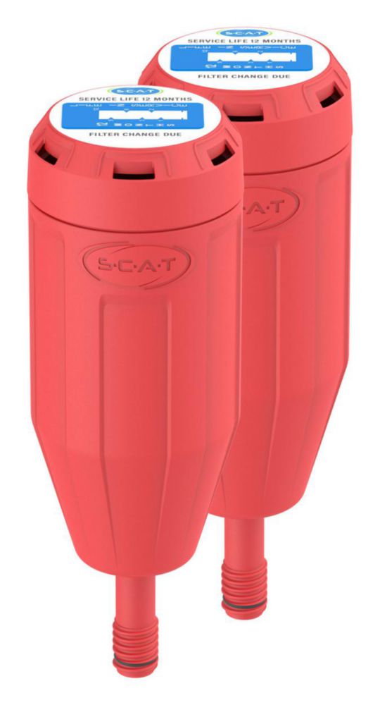 Productfoto van Koolstoffilter L, V3.0, met spatbescherming en vervangingsindicator, service life 12 mnd, 2-pack