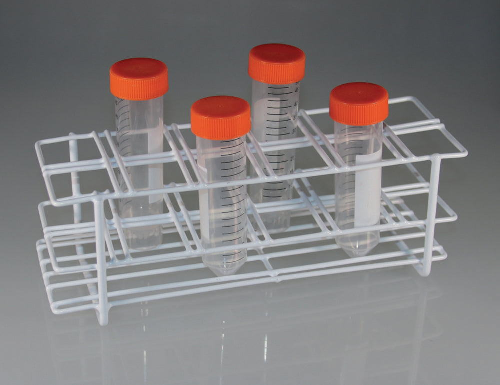 LLG-rek voor reageerbuizen, draad met epoxypoedercoating