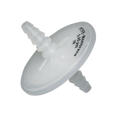 Inline filters, PTFE-membraan, 0,45 µm, PP-huis Ø 50 mm