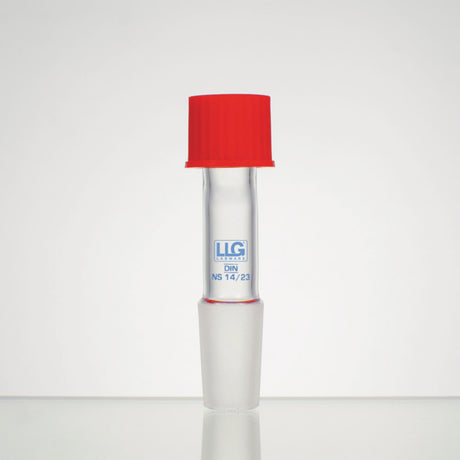 LLG adapter GL 14 voor thermometers 6-8 mm Ø, NS 14/23 Boro 3.3, rechte vorm