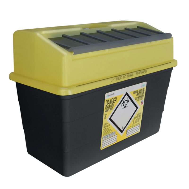 Naaldencontainer 24l, Sharpsafe label FR/NL