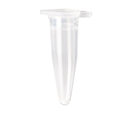 Productfoto van PCR-buisjes, 0,2 ml, PP, transparant, DNA/RNA vrij, strip van 8, losse platte dop