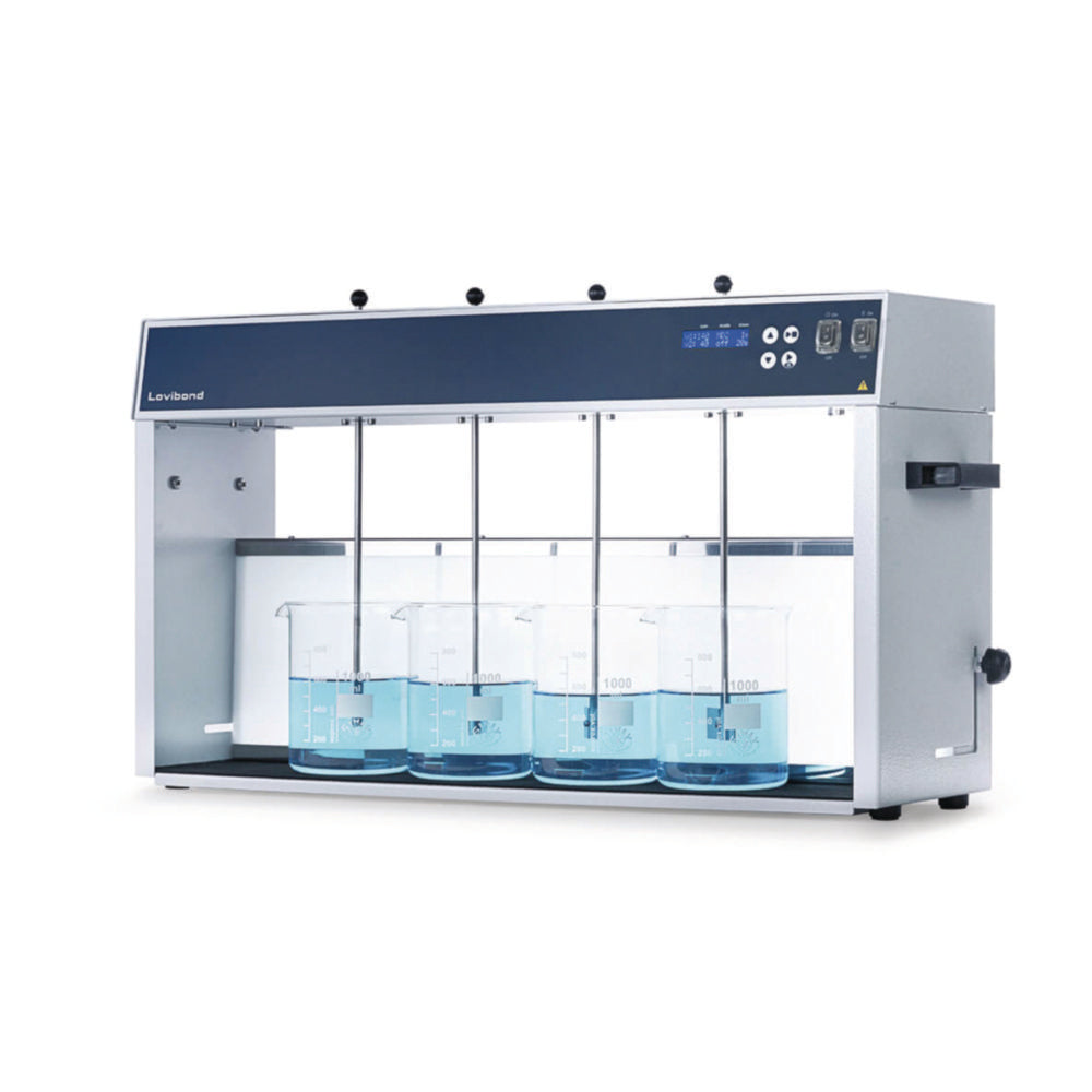 Laboratorium-floc-tester ET840 met 4 roerpunten, 100-240 V/50-60 Hz