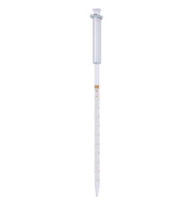 Meetpipet glas, 10 ml, 0,1 met zuiger