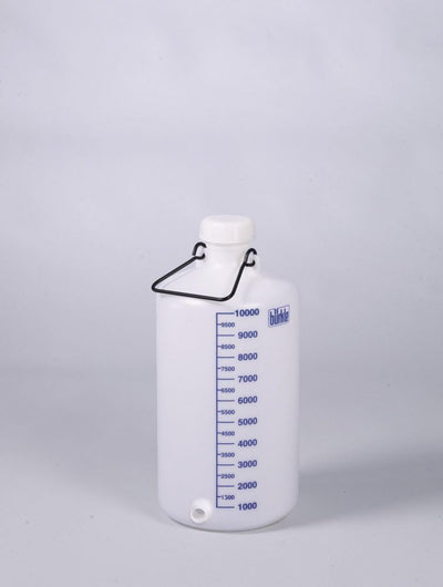 Opslagfles + connector HDPE 10L+dop