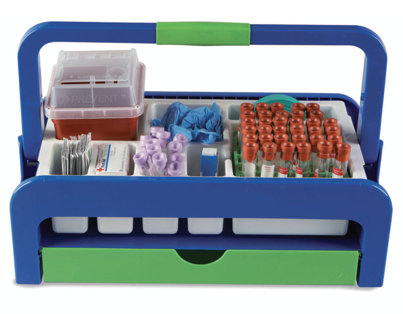 Assortment box Droplet incl. 2 inserts, 16 mm test tube rack, side pockets