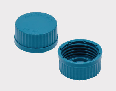 Schroefdoppen PP, GL45, blauw