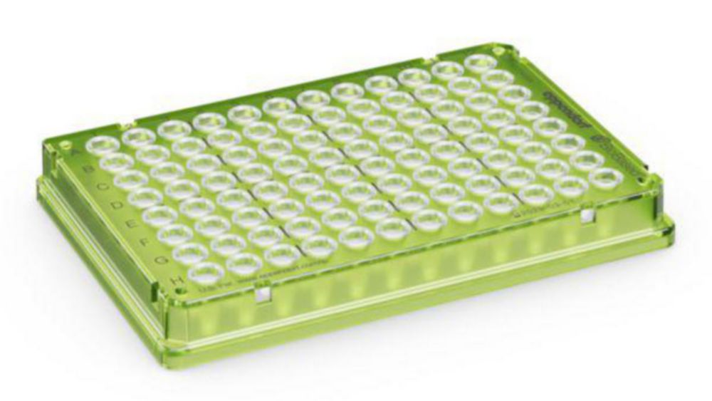 twin.tec PCR-plaat 96 BioBased, met rand, PCR-clean, lentegroen, set van 25