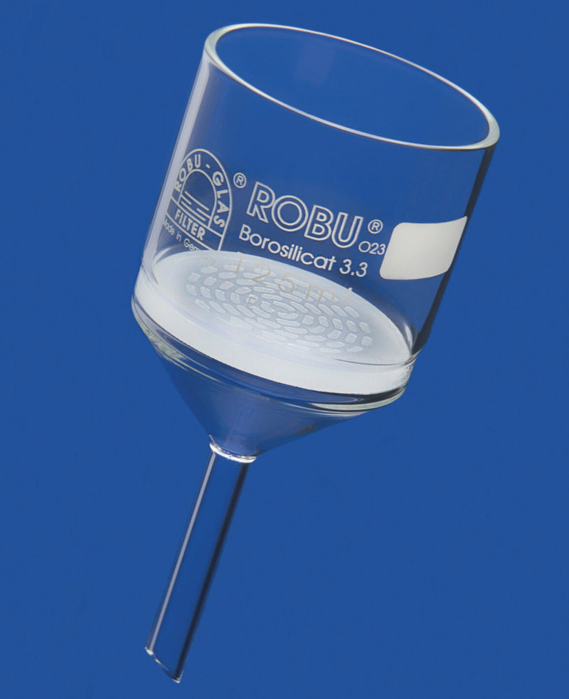 Productfoto van Buchnertrechter 125 ml, met spleetzeef schijf voor papierfilters 55mm