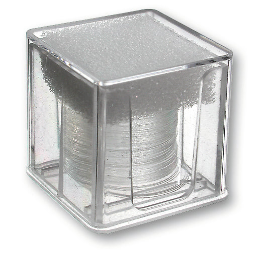 Dekglas rond, 18mm, nr.1, gesn. rand