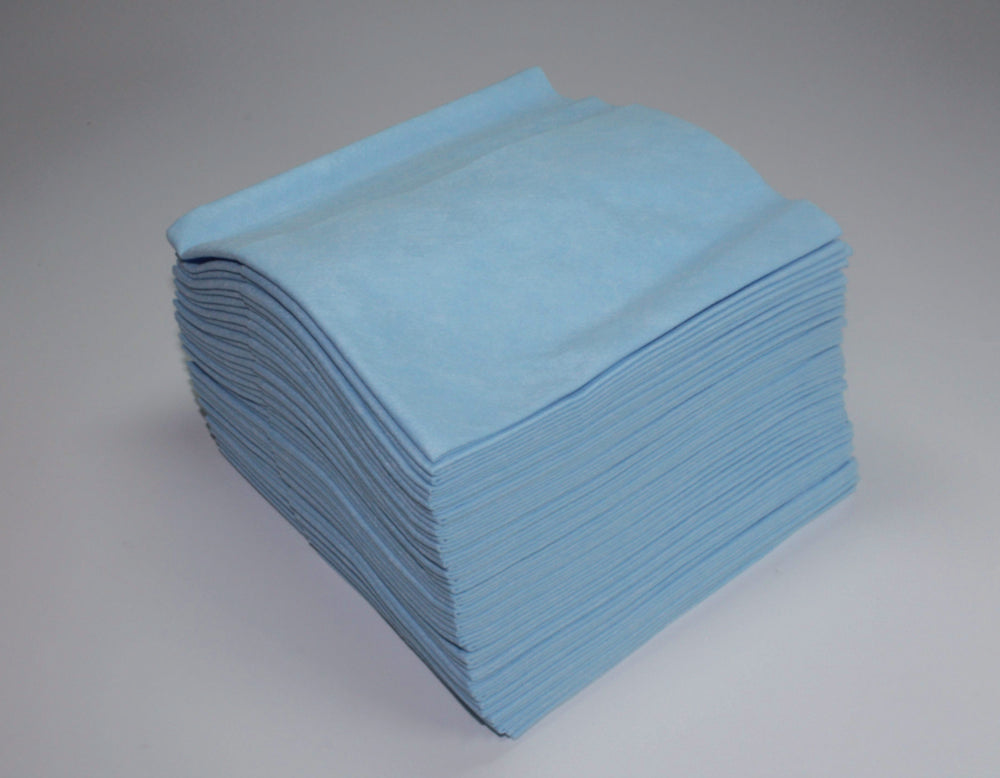 Multitex®-doekjes, blauw 38 x 34 cm, viscosevlies, pluisvrij, wasbaar, uiterst scheurvast, doos met 40 doekjes, verpakking van 10