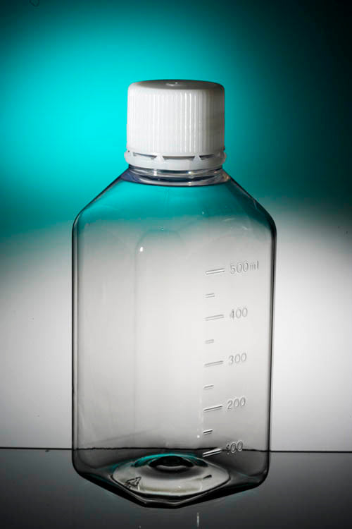 Fles PET 125 ml met schroef/garantiedksl