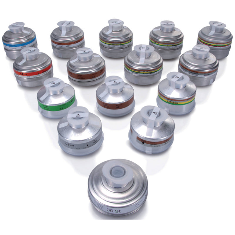 Productfoto van Schroeffilter voor halfgelaatsmasker 66 A, beschermingsklasse A2