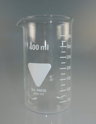 Bekerglazen, hoog model, Borosilicaatglas 3.3.