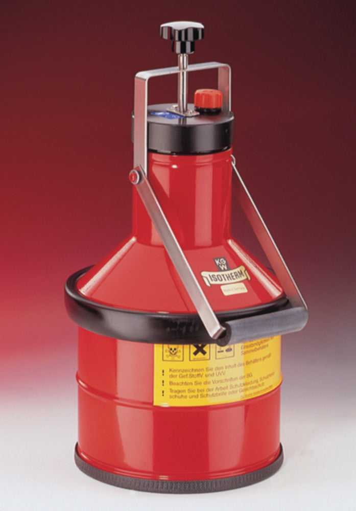 Cans voor vloeibaar afval, oranje coating, type E0, capaciteit 4 l