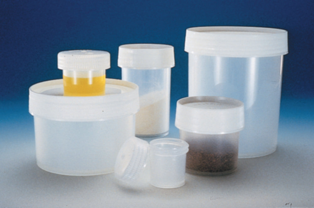 Potten, PP, met schroefdop, inhoud 250 ml
