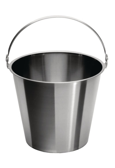 Emmer 15 l, RVS, 320 mm, Ø 330 mm, zonder deksel