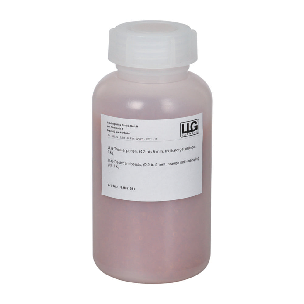 LLG-Droogmiddelkorrels 1 tot 3 mm, oranje zelfaangevende gel, 25 kg