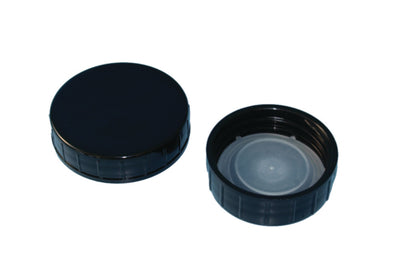 Schroefdop PP, rood, GL54, PE inlage, garantiesluiting, voor HDPE vierkant flessen en potten - Antonides -