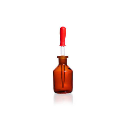 Pipetflesje bruin glas, 50 ml