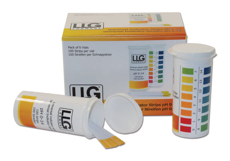 pH indicatorstrips pH 0-14 doosje met snapcap