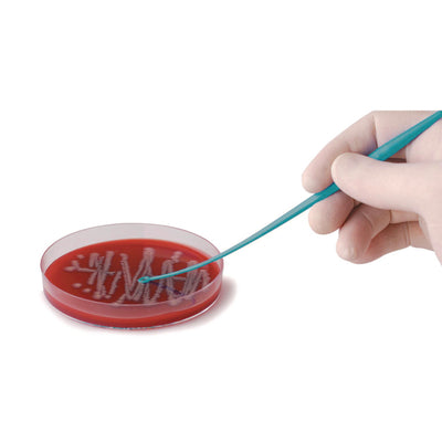 Entoog 1 µl, PS, blauw steriel, met naald, onderverpakt per 10