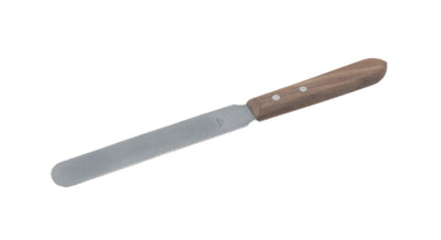 Spatel RVS, Houten handvat, 230mm