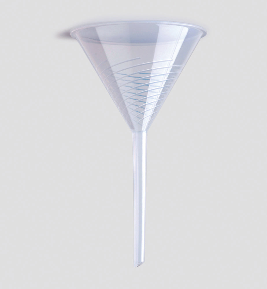 LLG-Laboratoriumtrechter Ø 40 mm PP, met rib, verpakking van 10