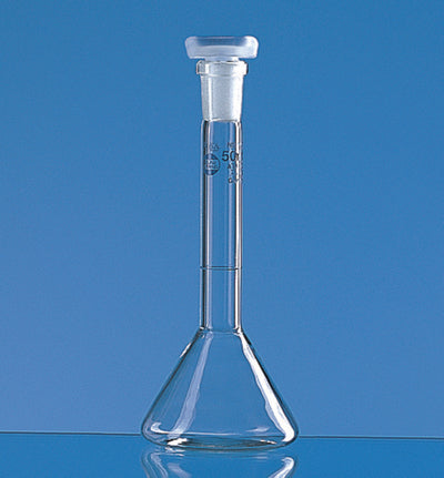 Maatkolven, klasse A, 50 ml, trapeziumvorm, NS 12