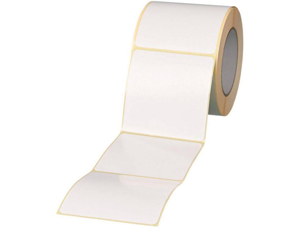 Close-it-controlezegels, food, wit, 95x95 mm, blanco, rol van 500 stuks