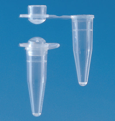 PCR-buisjes 0,2 ml, PP, vaste gebolde snapcaps, transparant