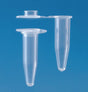 PCR-buisjes 0,5 ml, PP, vaste vlakke snapcaps, transparant